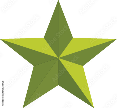 green star on white,star