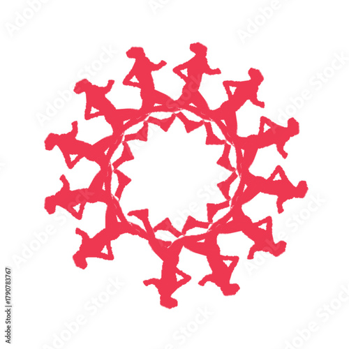 Monocolor Hand-drawn Midnight Madness Marathon T-shirt