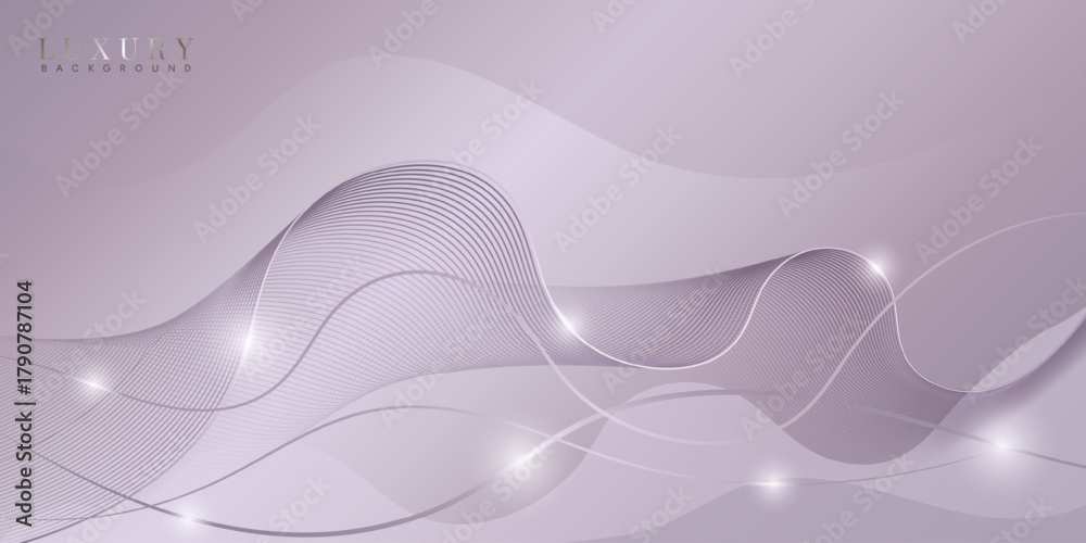 Obraz premium A luxurious lilac background with smooth, wavy gradients
