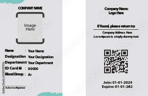 Compass infographics + Abstract ID cards - 2 UP B