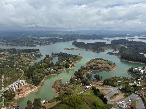 Fototapeta Naklejka Na Ścianę i Meble -  aerial view of barcelona spain