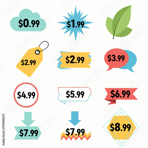 Retail Promotion Graphics With Clear Dollar Amounts
