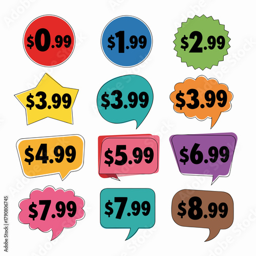 Colorful Retail Discount Labels Encouraging Impulse Purchases