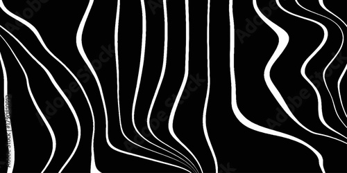 Black and White abstract Backgrounds. abstract liquify lines background. Liquid acrylic marble texture, creative. Striking Black Line Designs on White Canvas. Abstract soft black white wave background