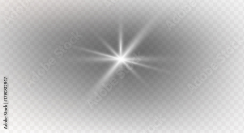 PNG sparkle effect with spotlight and glowing light on abstract stadium scene, flare burst, glitter disco flash, futuristic glow, beam, laser ray, magic lens, transparent background 