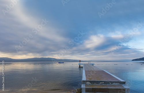 Fototapeta Naklejka Na Ścianę i Meble -  View of Erdek Beach in Bandirma district of Türkiye