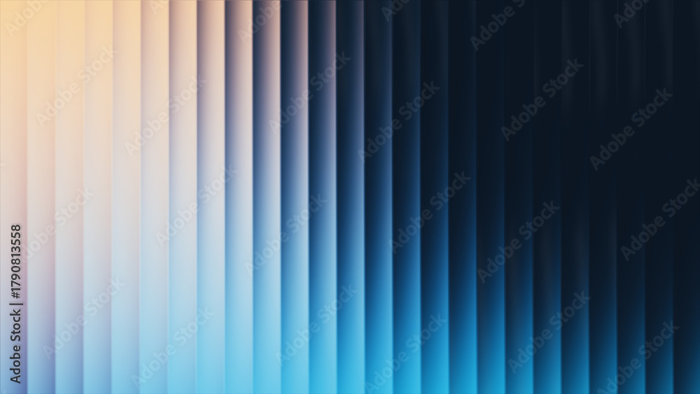 Obraz premium Smooth abstract vertical gradient lines background, blue yellow