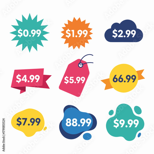 set of discount labels