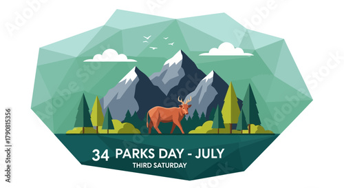 Commemorating Parks Day on the Third Saturday of July.