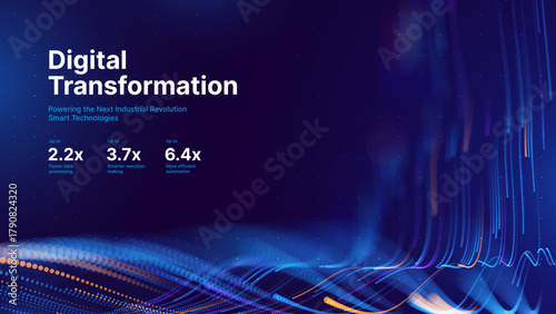 Big Data Flow AI Dots Particles Background. Digital Neural Network. Concept of Artificial Intelligence Technology Machine Deep Learning. Digital Communication. Science Technology Vector.