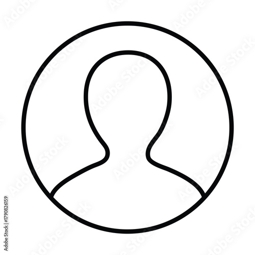 Avatar minimalist ux ui icon