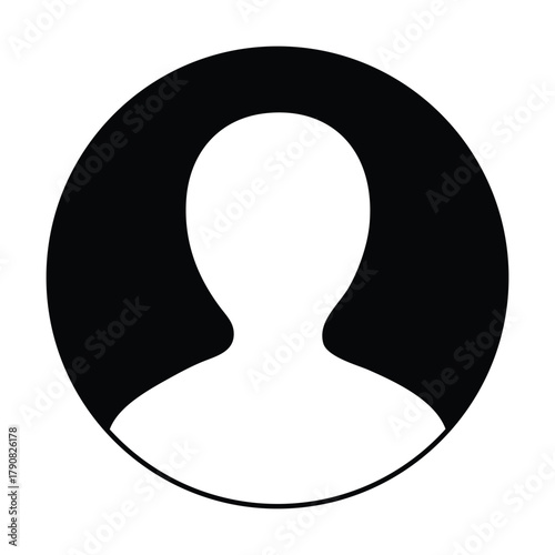 Avatar minimalist ux ui icon