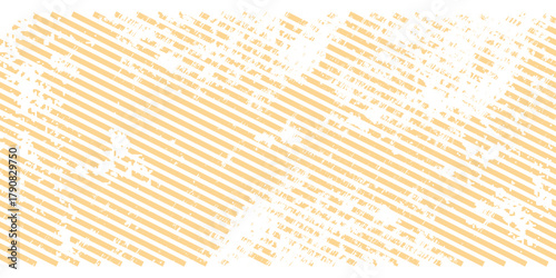 Grunge-style background with a textured, distressed. The background is primarily orange with white patches, creating an orange, rugged effect. Brush stroke texture background. Orange background vector