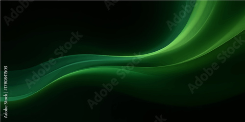 Abstract green and blue wave background with dynamic flowing lines for a vibrant energy design wallpaper illustration texture