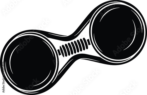 Eye Care Accessory Design for Vision and Optical Health Concept Vector silhouette