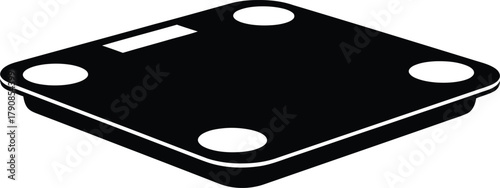 Health and Diet Monitoring Device for Smart Fitness Tracking Vector silhouette