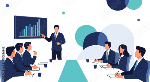 Professional business presentation delivering effective financial strategy insights and corporate