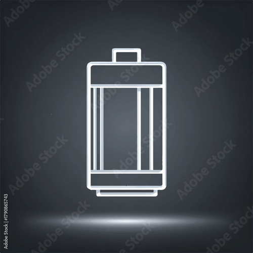 Stylized illustration of a battery showcasing energy storage solutions and the importance of sustainable power sources for modern devices and infrastructure development