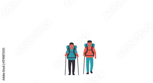 Adventurous Explorers Embarking on a Journey Seeking Outdoor Exploration and Discovery