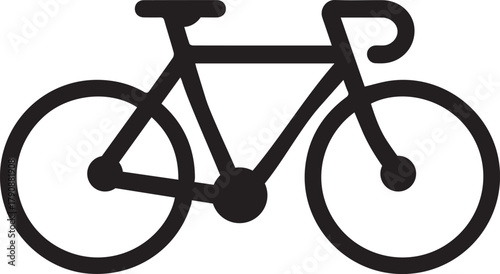 Cycling silhouette icon