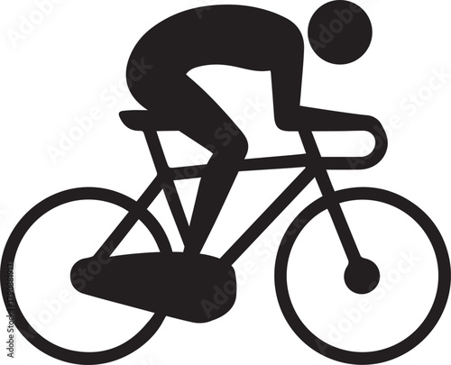 cycling silhouette icon