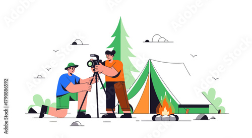 Camping Adventure: Capturing Moments and Experiencing the Wonder of Nature's Embrace