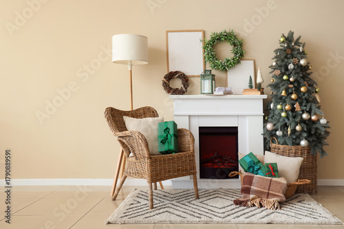 Interior of living room wit...