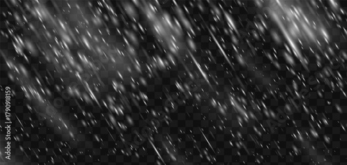 Snow snowstorm effect background blizzard with falling png snowflake overlay. Transparent winter isolated white frozen texture for storm wind or ice decoration. Cold flake sky frost pattern realistic.