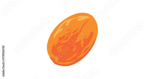 Vibrant Orange Fruit Isolated on Black Backdrop, Artistic Illustration of Deliciousness
