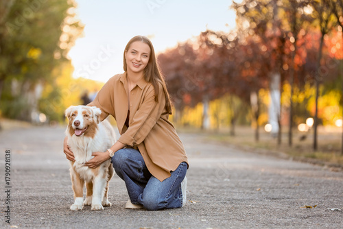 Young woman with Australian...