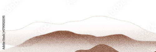 Scattered chocolate and coffee powder on light background.