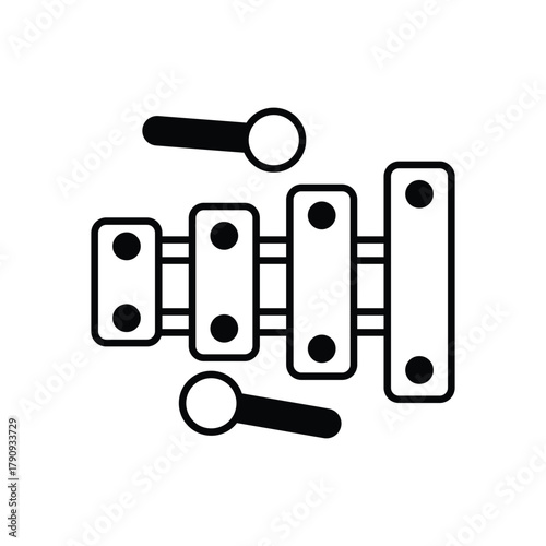 Xylophone vector icon