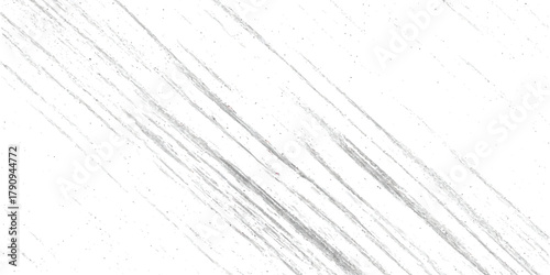 Abstract diagonal scratch texture on white background, distressed grunge pattern
