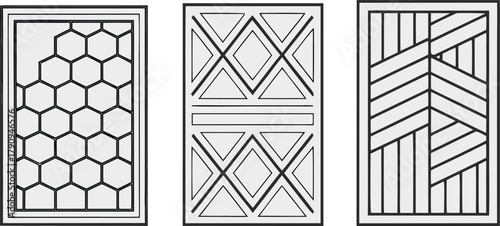 Architectural CAD Hatch Pattern Set, Vector Collection of Abstract Line Textures, Mosaic, Brick, Tile, and Stone Patterns for Architecture, Interior, and Landscape Design Plans