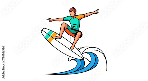 Surfing Silhouette Amidst Oceanic Majesty Depicting the Thrill of Watersports