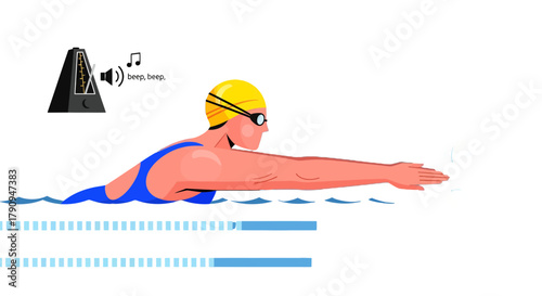 Swimming With Precise Rhythm: Synchronized Movement And Aquatic Training, Swimming Concept