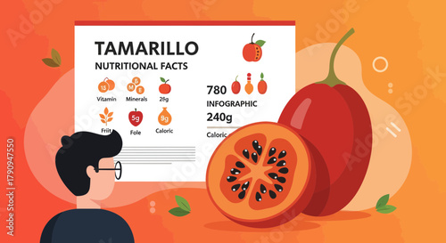 Tamarillo Nutritional Data Presentation: An Illustrated Overview on a Fruit's Profile