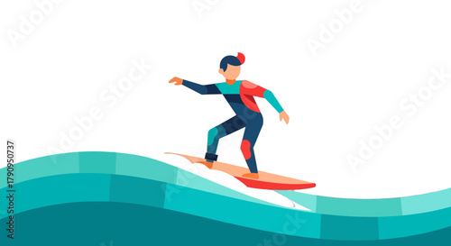 Surfer Riding Wave Against Dark Backdrop Depicting Sportsmanship and Watersport Activity
