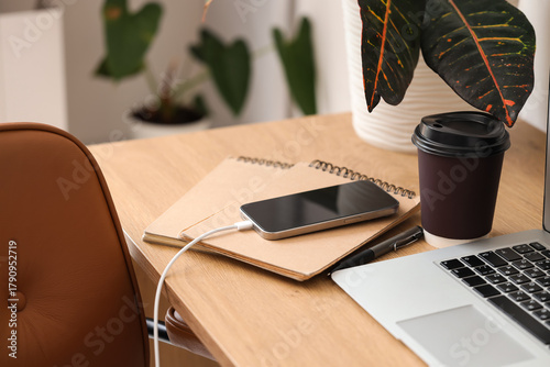 Mobile phone with charging ...