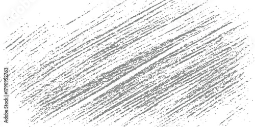 Abstract diagonal scratch texture on white background, distressed grunge pattern