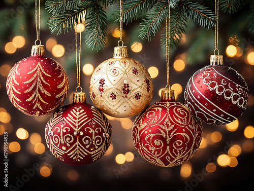 decorated Christmas bush