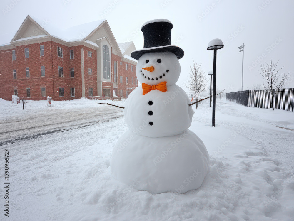 Obraz premium realistic snowman
