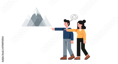 People Journey Together Planning the Future Venture or Project Destination for Success