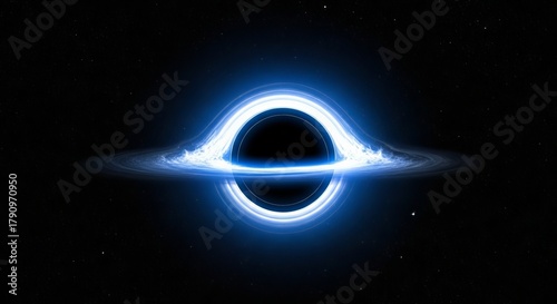 Radiant Black Hole in Deep Space