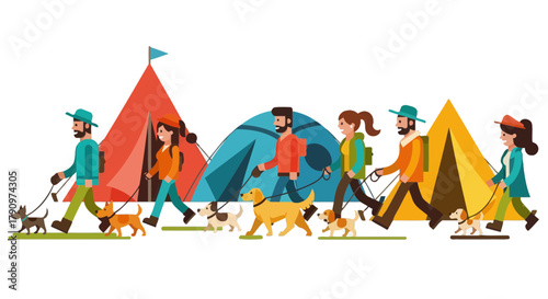 People and Their Canine Companions Embark On A Camping Adventure For Joyful Memories