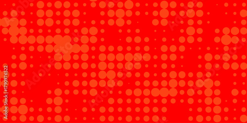 Dots pop art halftone with red background modern art banner template future technology concept design, halftone dots red and white color pattern gradient grunge dotted texture effect background.