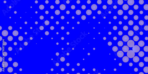 Halftone dots blue and white color pattern gradient grunge dotted texture effect background, dots pop art halftone with blue background modern art banner template future technology concept design.