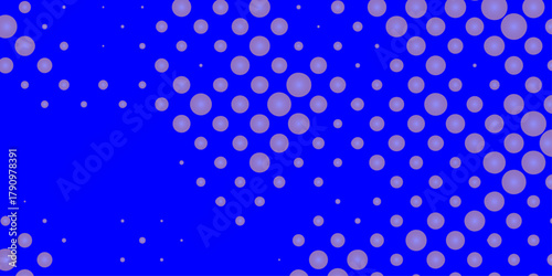 Halftone dots blue and white color pattern gradient grunge dotted texture effect background, dots pop art halftone with blue background modern art banner template future technology concept design.