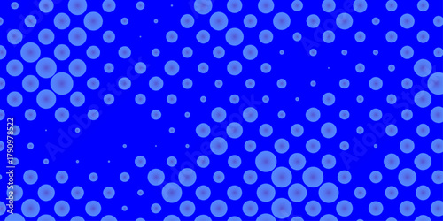 Halftone dots blue and white color pattern gradient grunge dotted texture effect background, dots pop art halftone with blue background modern art banner template future technology concept design.