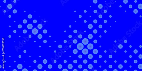 Halftone dots blue and white color pattern gradient grunge dotted texture effect background, dots pop art halftone with blue background modern art banner template future technology concept design.